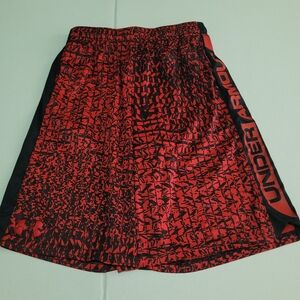 Under Armour Boy’s Red and Black Graphic Training Shorts